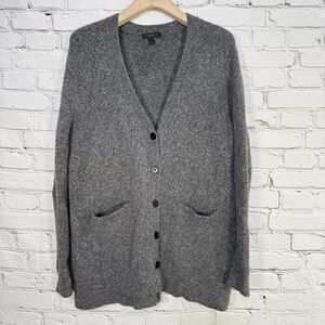 Gray Women's Cardigan Sweater